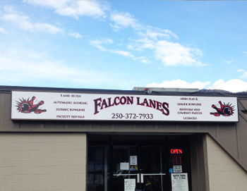 Falcon Lanes fascia sign thumbnail